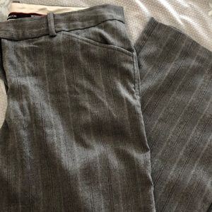 Pinstripe Pants (burgundy stripe)